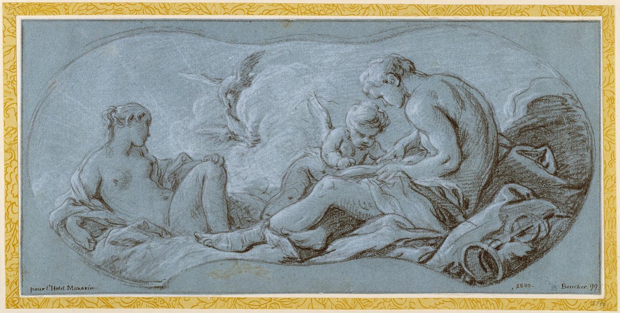 Ámor nevelése alkotó: François Boucher