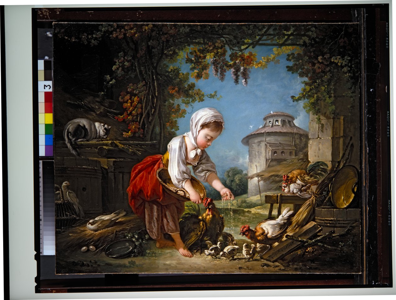 A kis tanyasi cselédlány alkotó: François Boucher