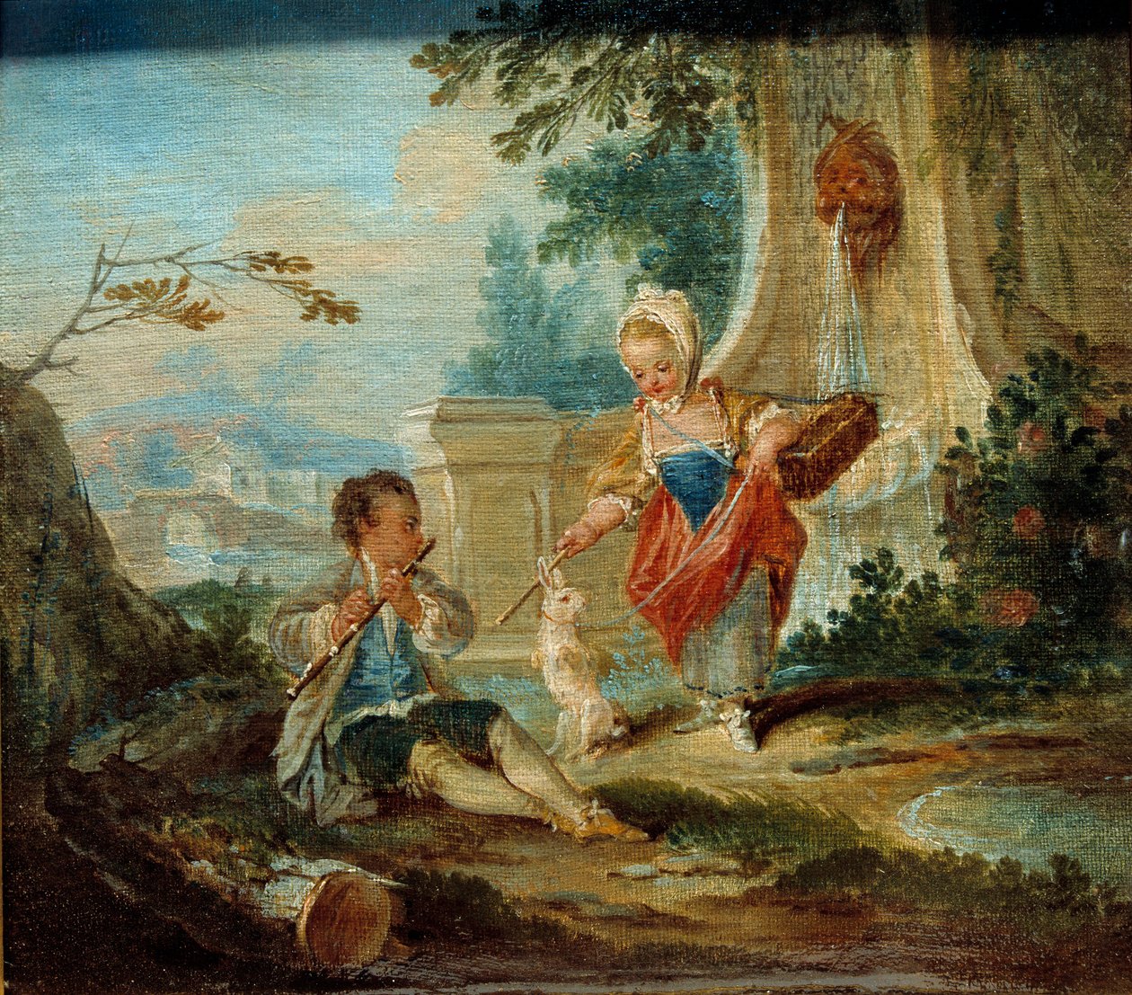 Francois Boucher (1703-1770) The Rabbit Savant festménye alkotó: François Boucher