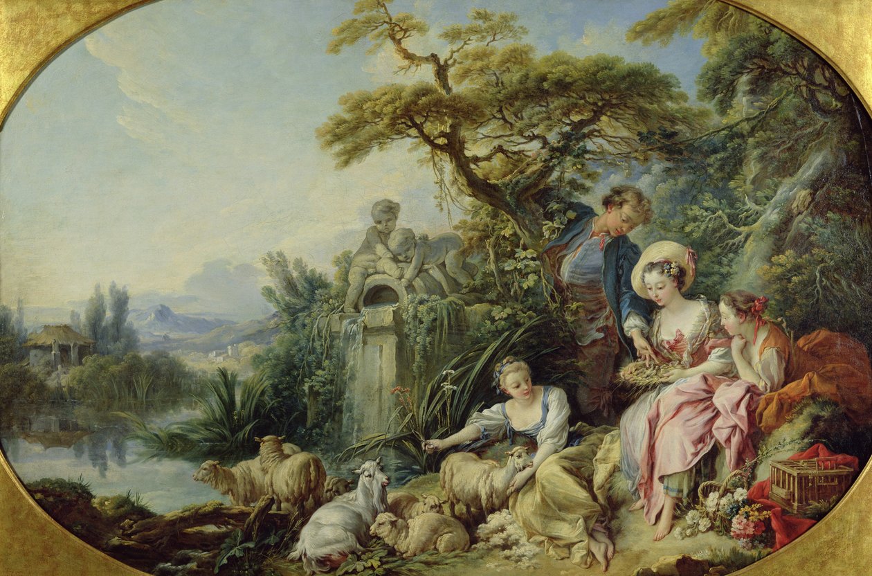 A Pásztor ajándéka vagy A fészek (olaj, vászon) alkotó: François Boucher