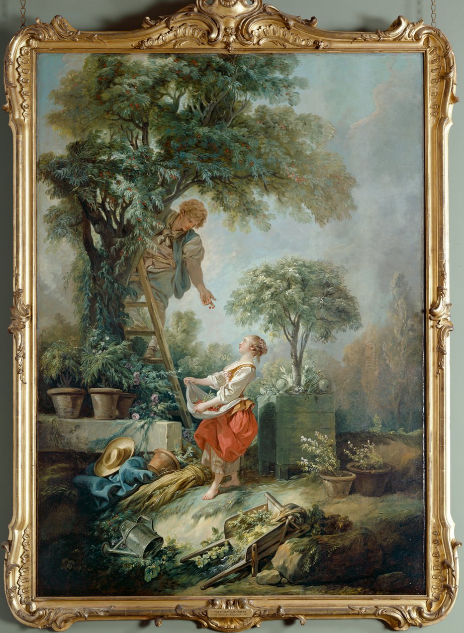 A cseresznyegyűjtők alkotó: François Boucher
