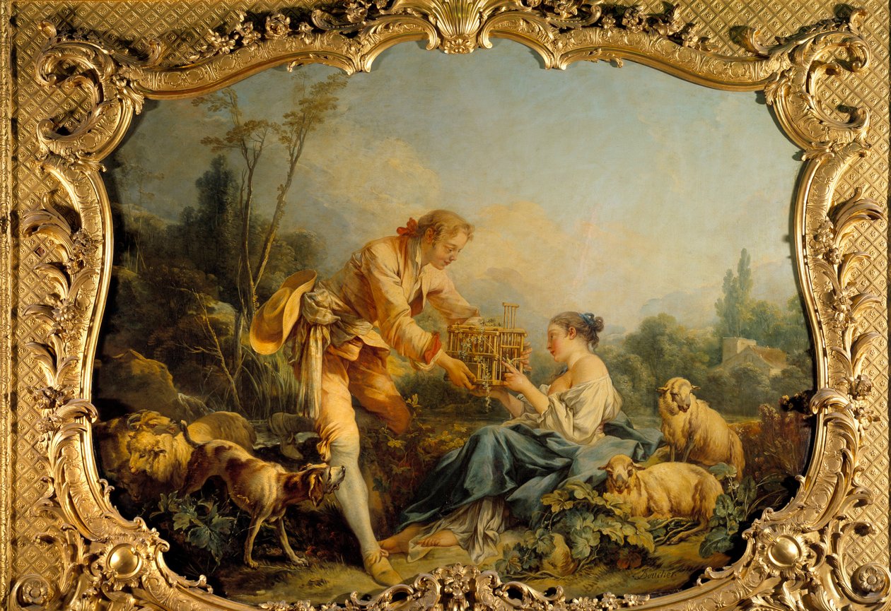 Az önelégült lelkipásztori jelenet. Francois Boucher (1703-1770) festménye 1737 Párizs, archives nationales alkotó: François Boucher