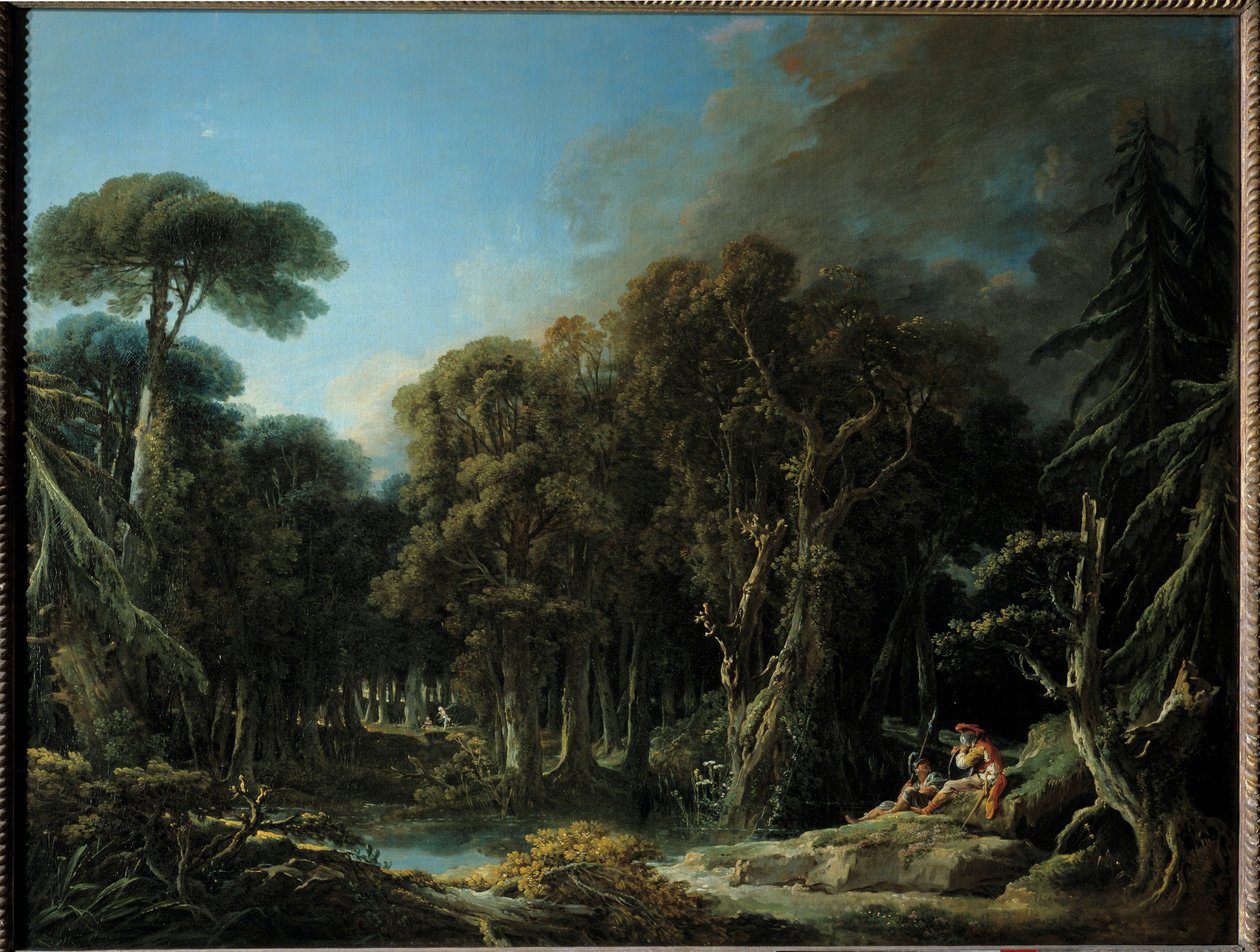Az erdő Francois Boucher festménye (1703-1770) 1740 V. 1,31x1,63 m alkotó: François Boucher