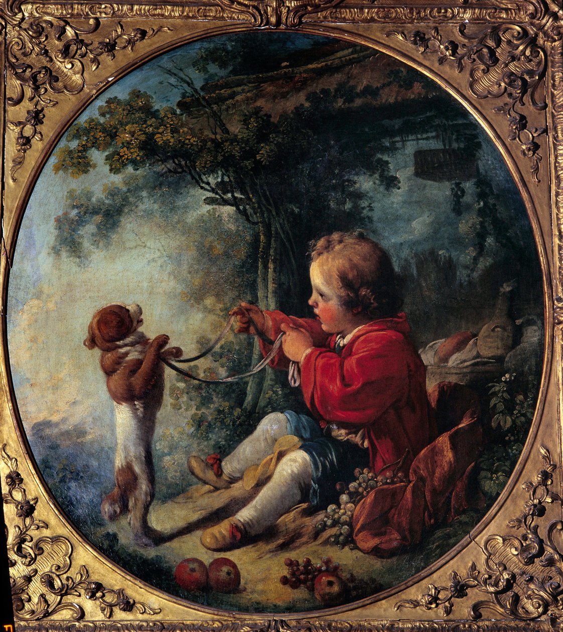 A tudós kutya Francois Boucher festménye (1703-1770) 18. századi Choletn Művészeti és Történeti Múzeum alkotó: François Boucher