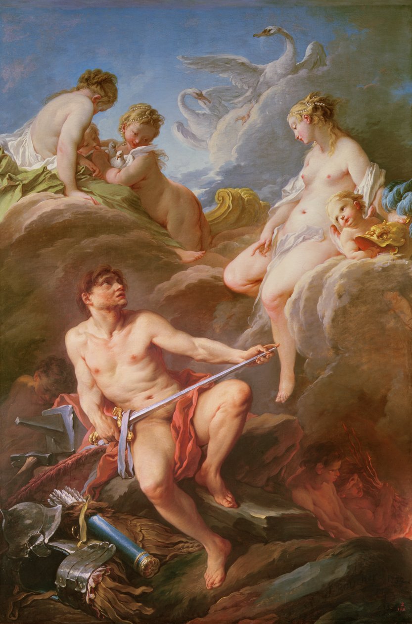Vénusz kéri Vulkántól Aeneas páncélját alkotó: François Boucher