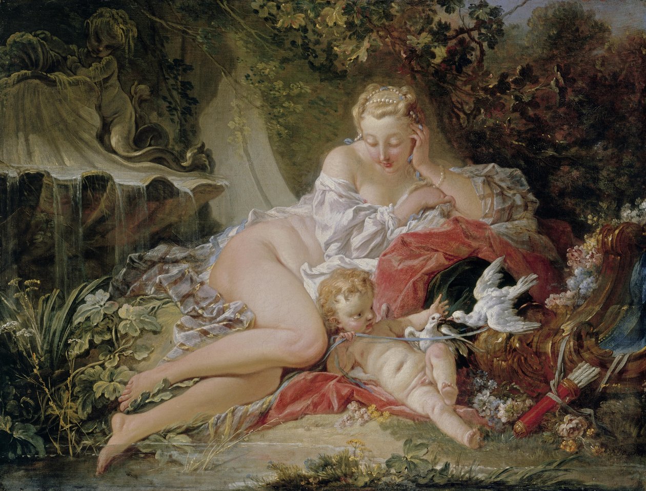 Vénusz és Ámor alkotó: François Boucher