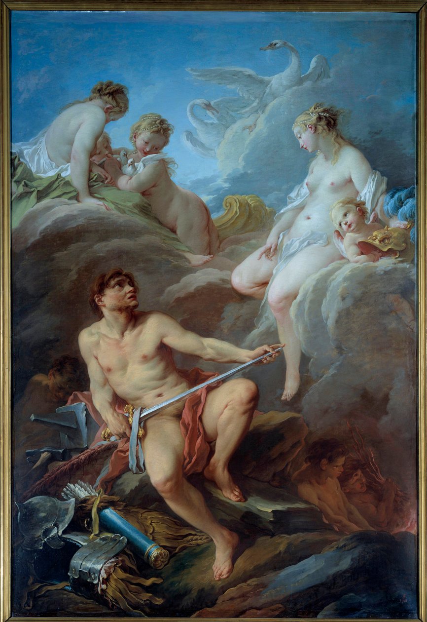 Vénusz fegyvereket kér Vulkántól Francois Boucher (1703-1770) Enee festményéhez 1732 V. 2,52x1,75 m alkotó: François Boucher