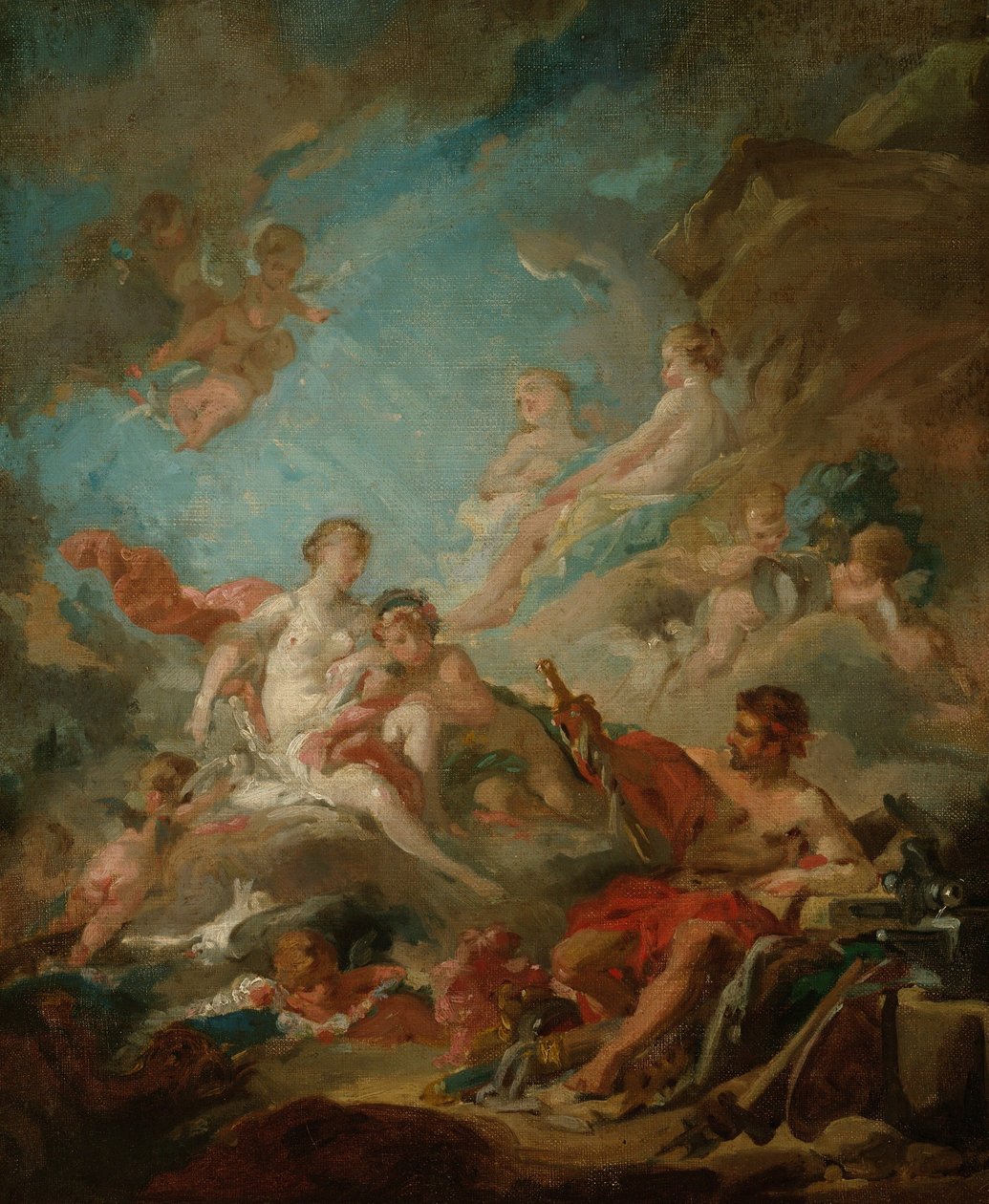 Vénusz Vulcanus műhelyében alkotó: François Boucher