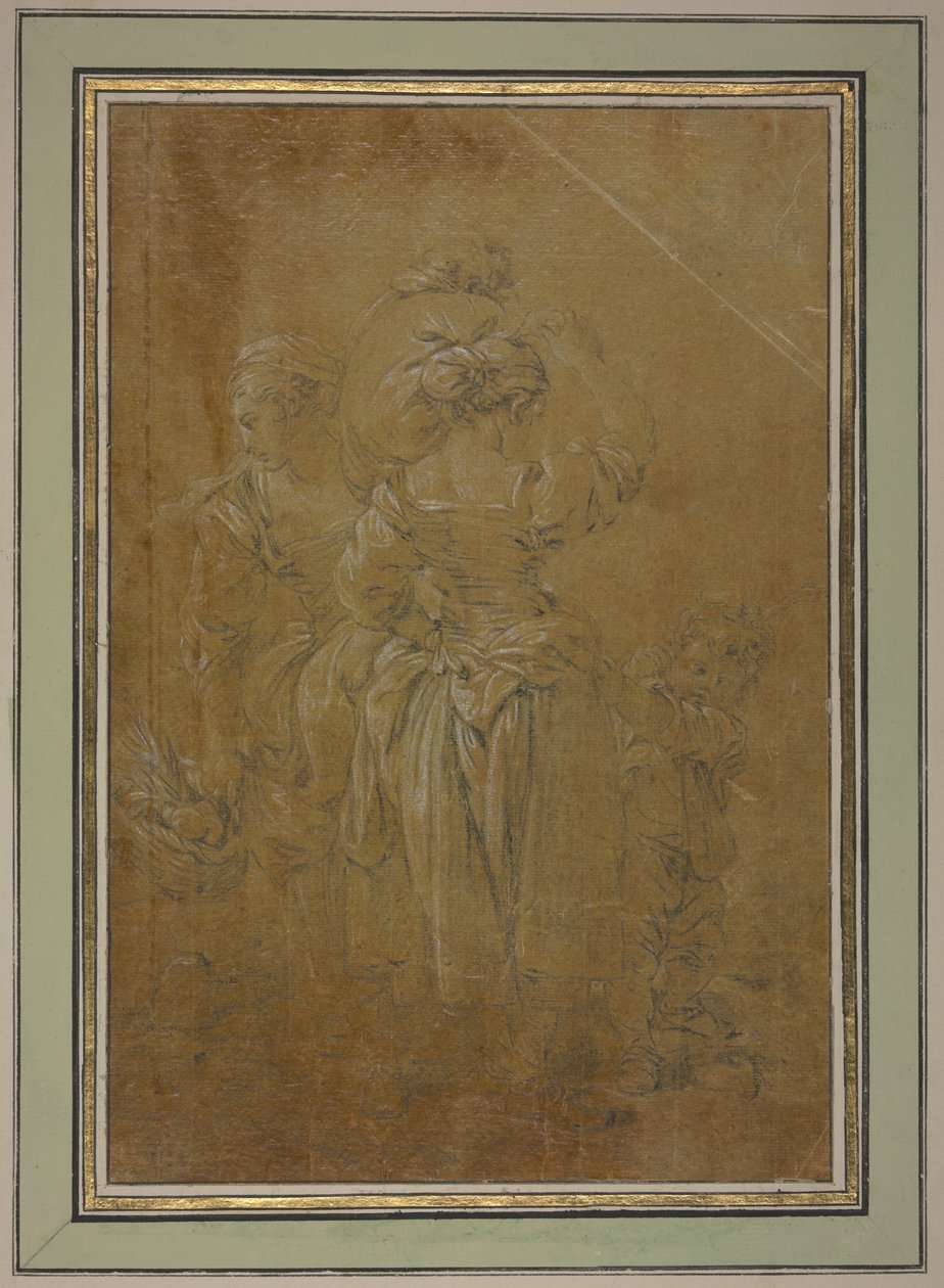 Két parasztasszony két fiúval alkotó: François Boucher