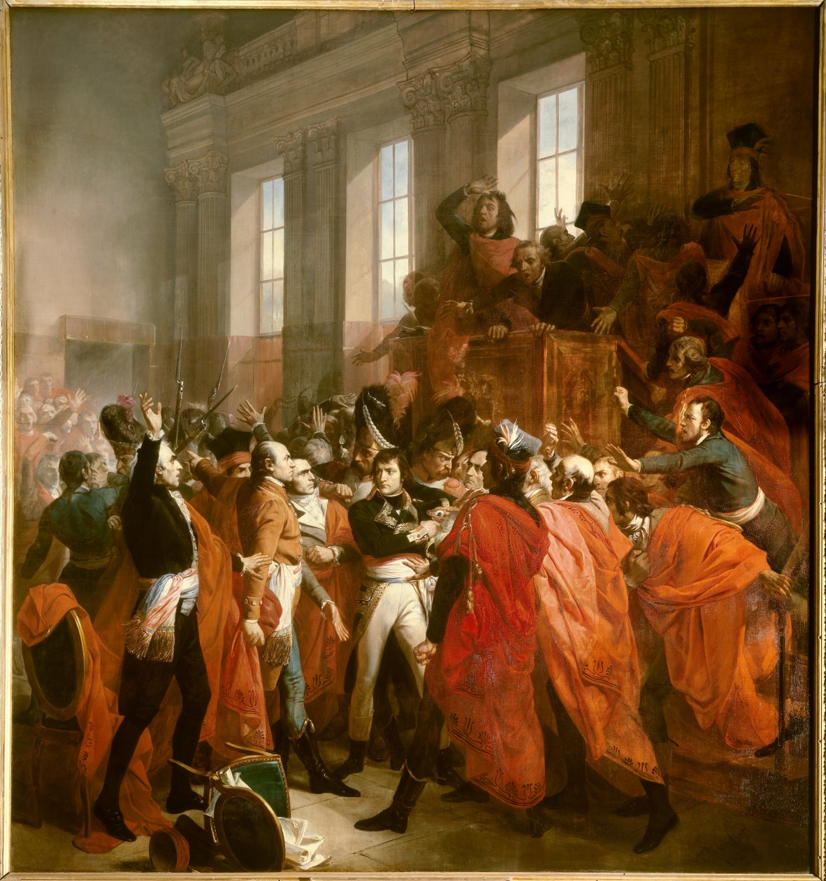 Bonaparte és az Ötszázak Tanácsa St. Cloudban alkotó: Francois Bouchot