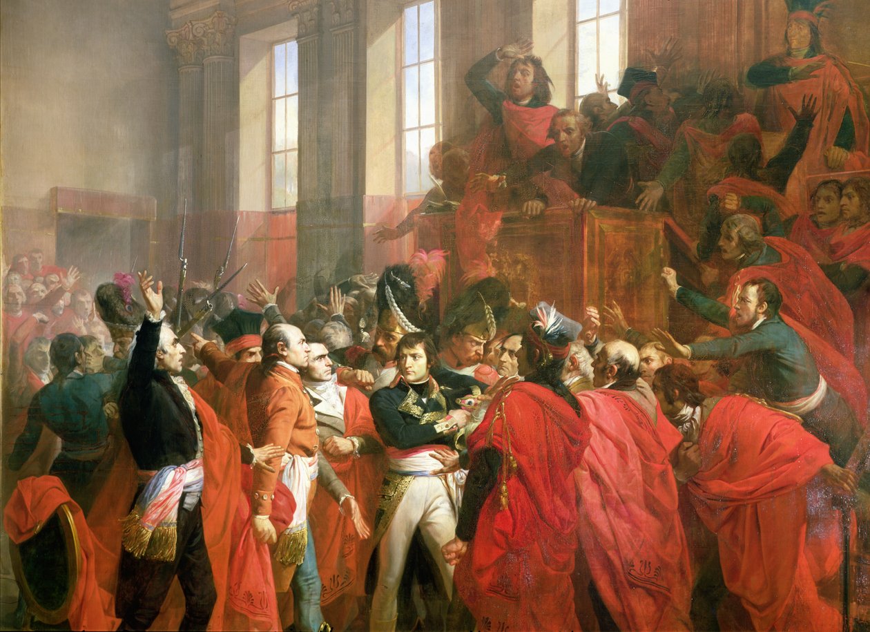 Bonaparte és az Ötszázak Tanácsa St. Cloudban, 1799. november 10., 1840 (50509. részlet) alkotó: Francois Bouchot