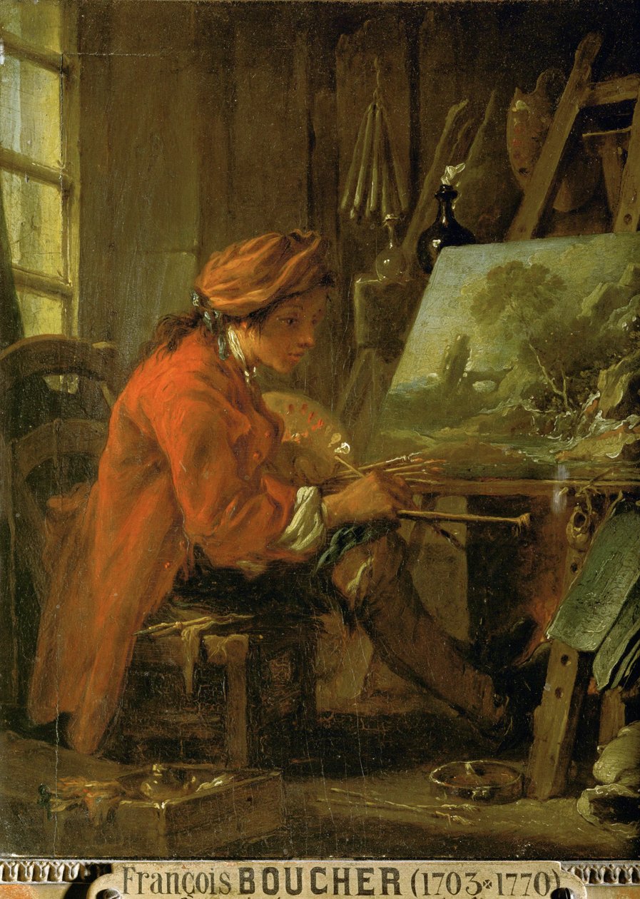 Francois Boucher, önarckép ... alkotó: Francois Bouchot
