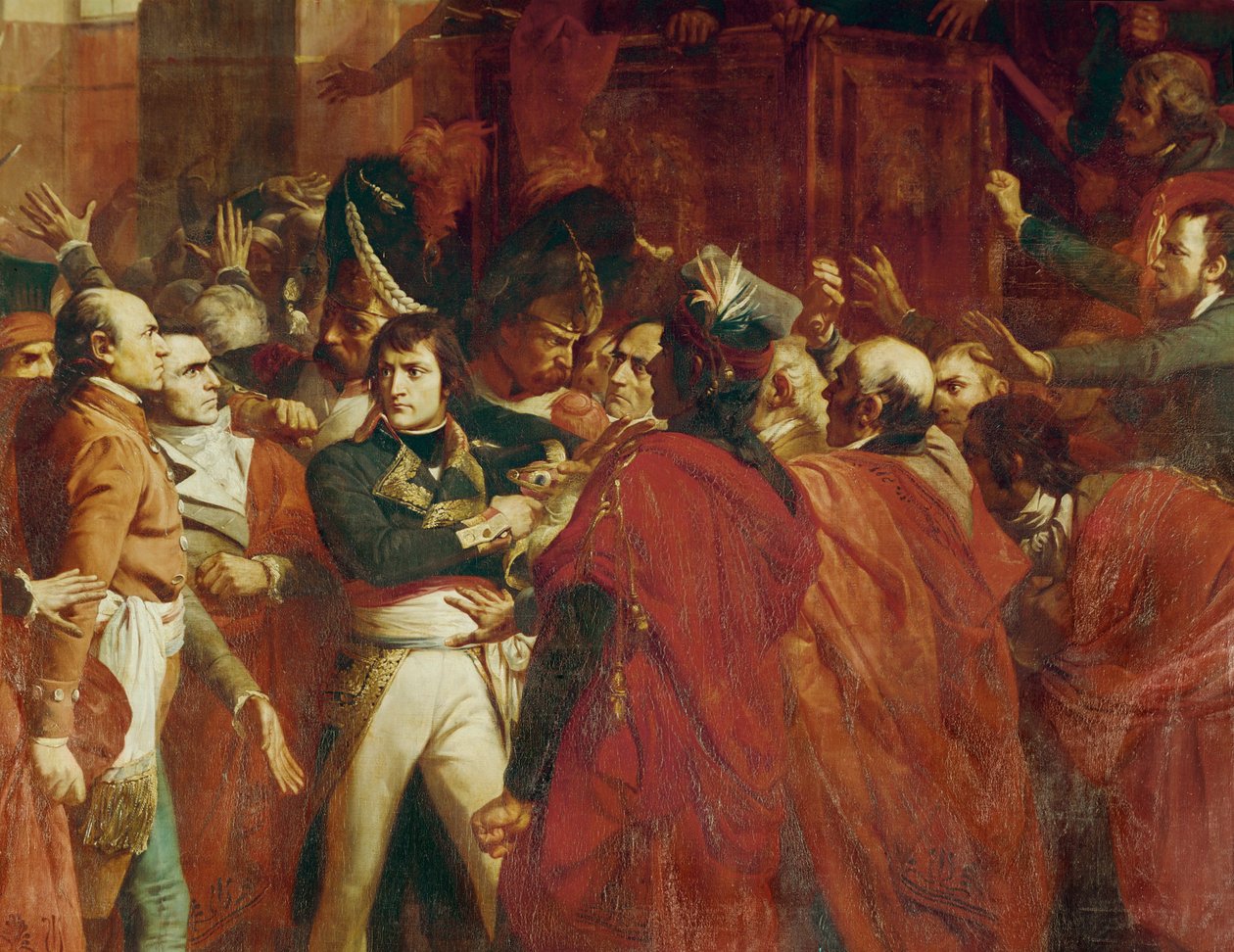 Bonaparte tábornok a Conseil des Cinq-cents-ben St ... alkotó: Francois Bouchot