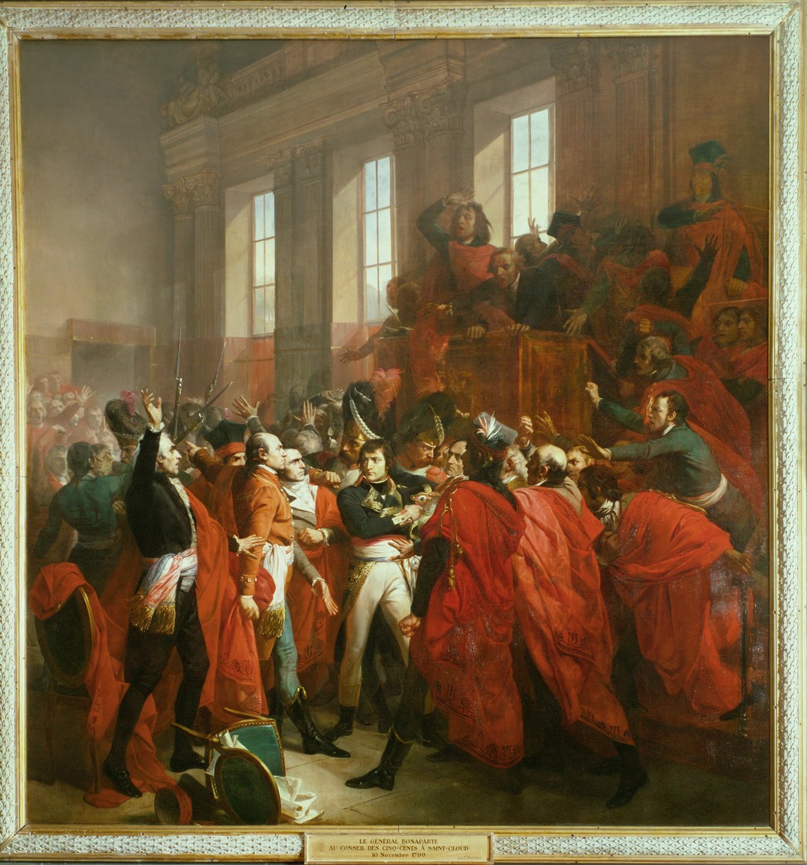Bonaparte tábornok az ötszázak tanácskozásán Saint-Cloudban ... alkotó: Francois Bouchot