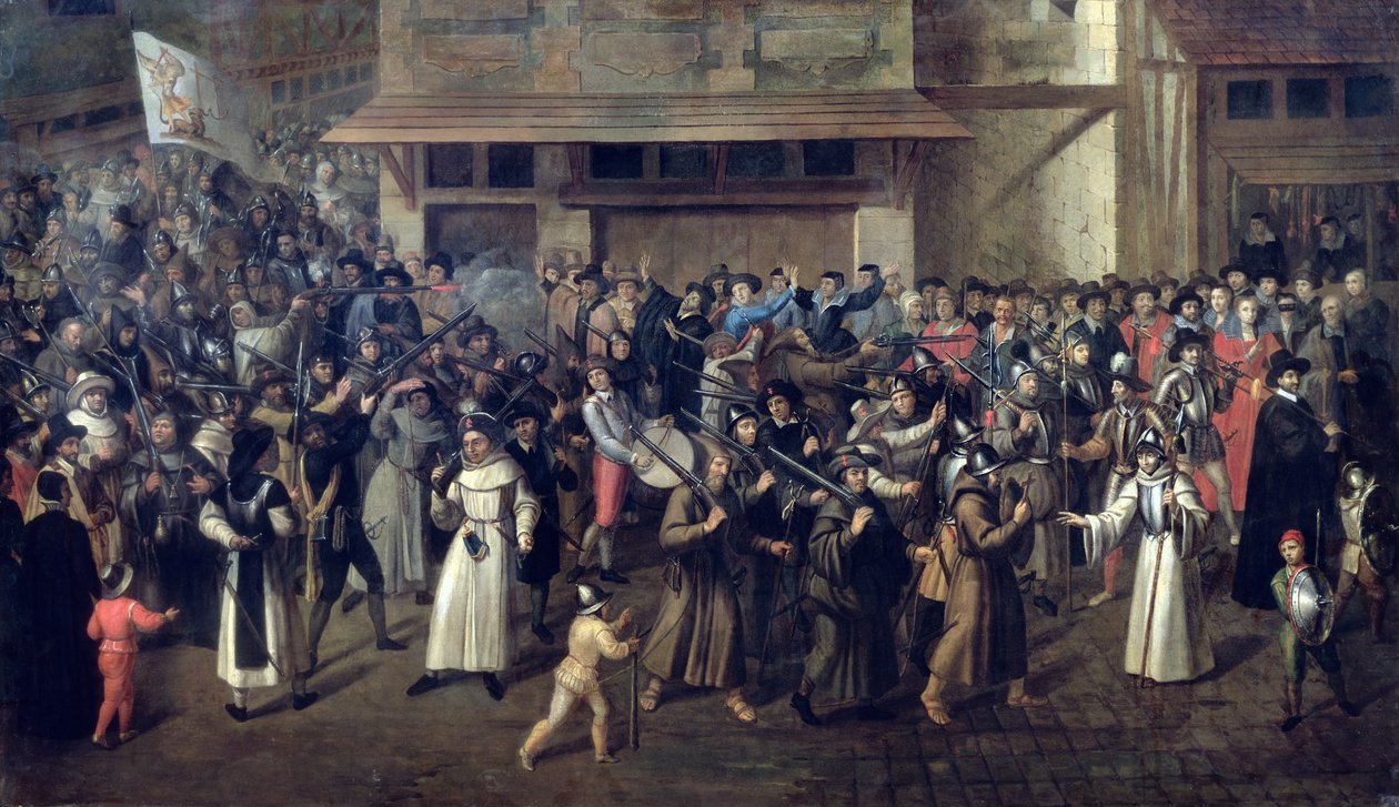 Szent Liga körmenet, 1590-93 körül alkotó: Francois Bunel