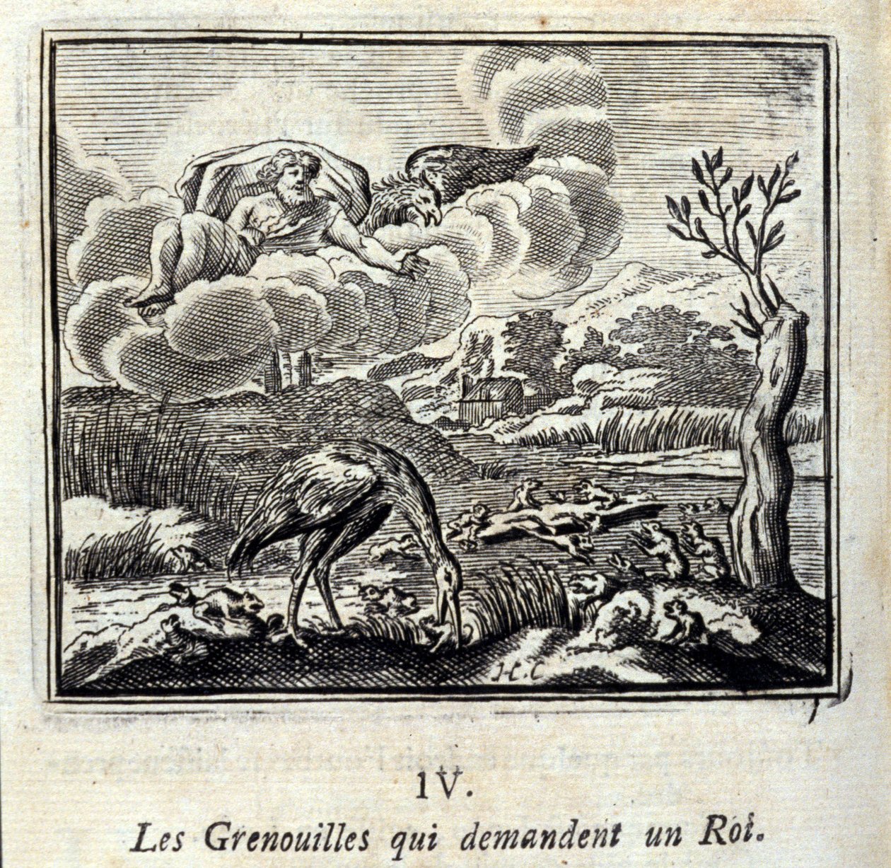 Jean de La Fontaine (1621-95) meséi. Illusztráció: François Chauveau (1613-1676). 1728-as kiadás. alkotó: Francois Chauveau