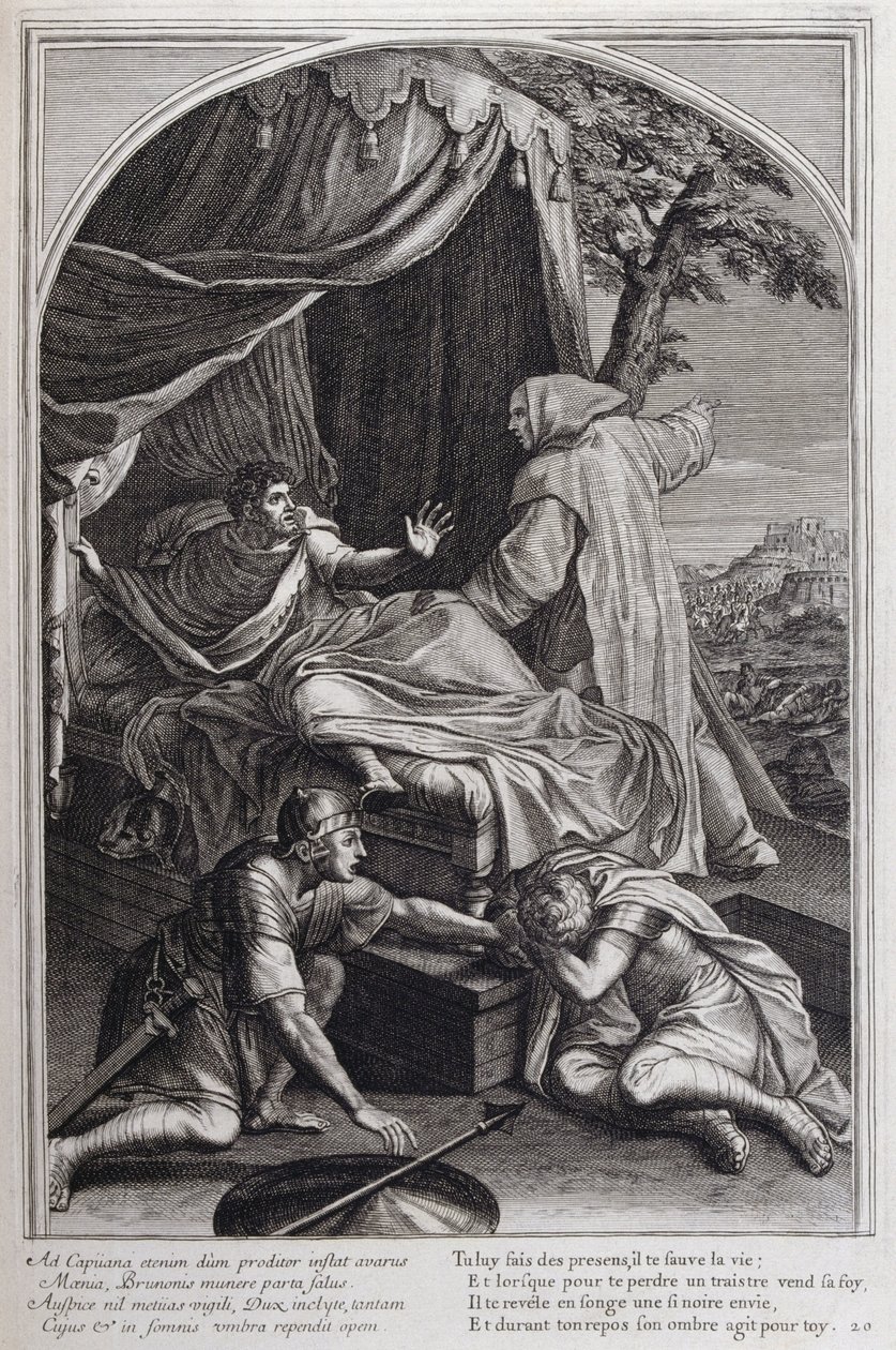 Illusztráció a "Szent Brúnó, a Chartreux rend alapítója életéből" Párizs 1660. Eustache Le Sueur festményei után és Fran Sois Chauveau metszetében ©UIG/Leemage alkotó: Francois Chauveau