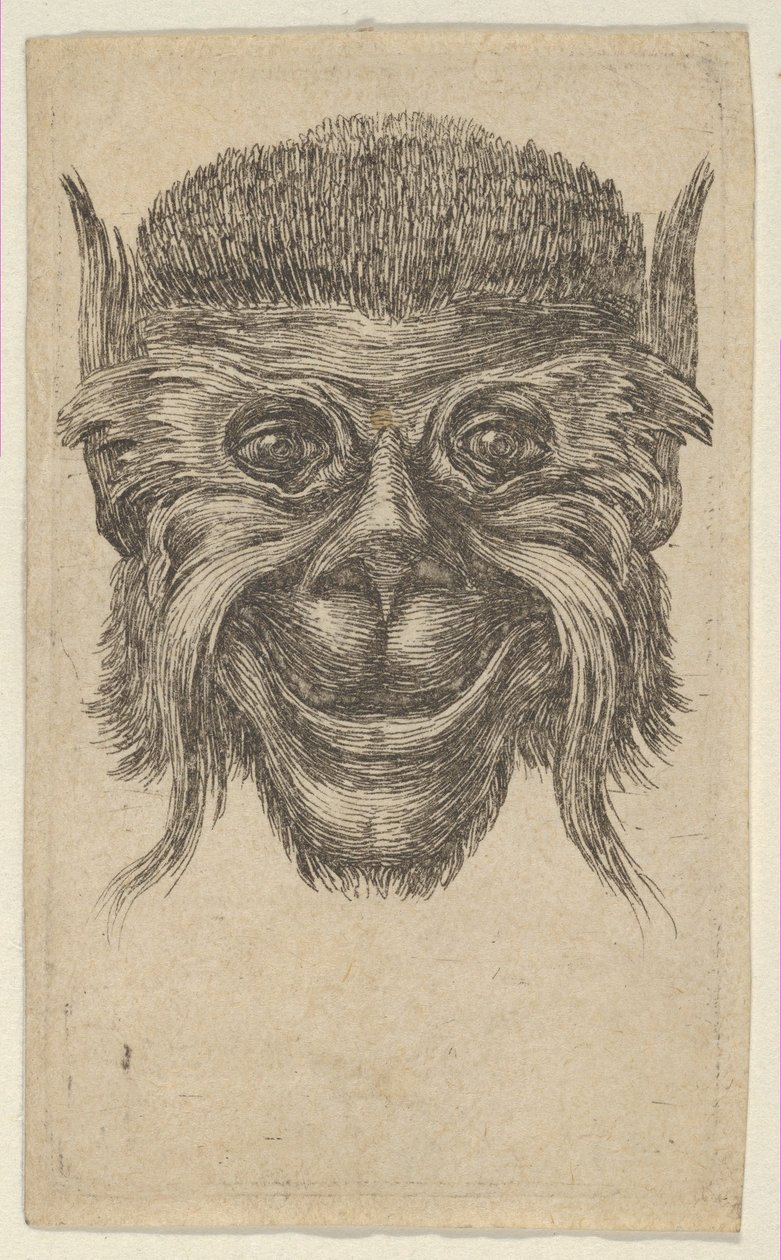 Majommaszk, a Divers Masques-tól, kb. 1635-45. alkotó: Francois Chauveau