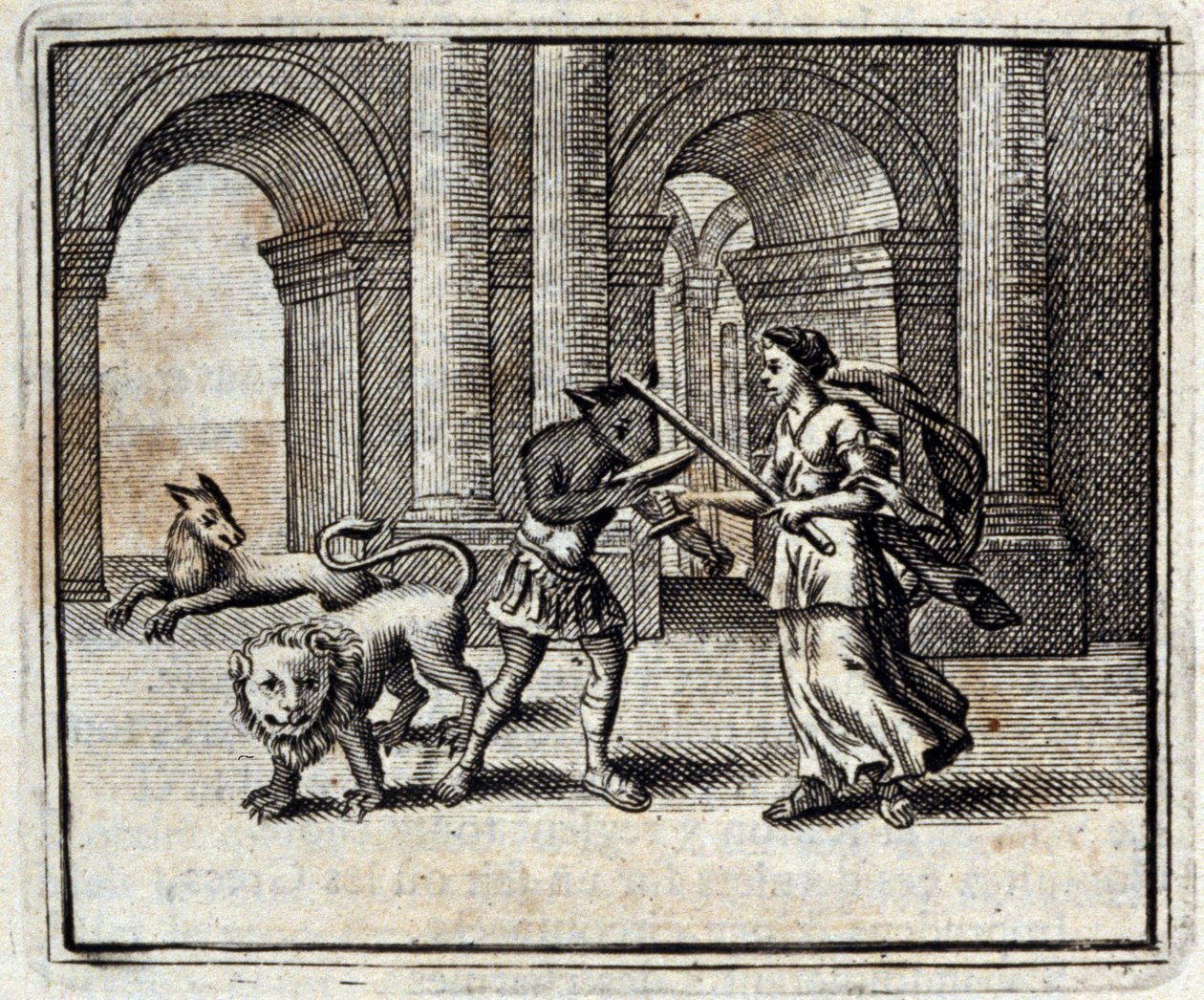 Ulysses társai. Jean de La Fontaine (1621-95) meséi. Illusztráció: François Chauveau (1613-1676). 1728-as kiadás. alkotó: Francois Chauveau