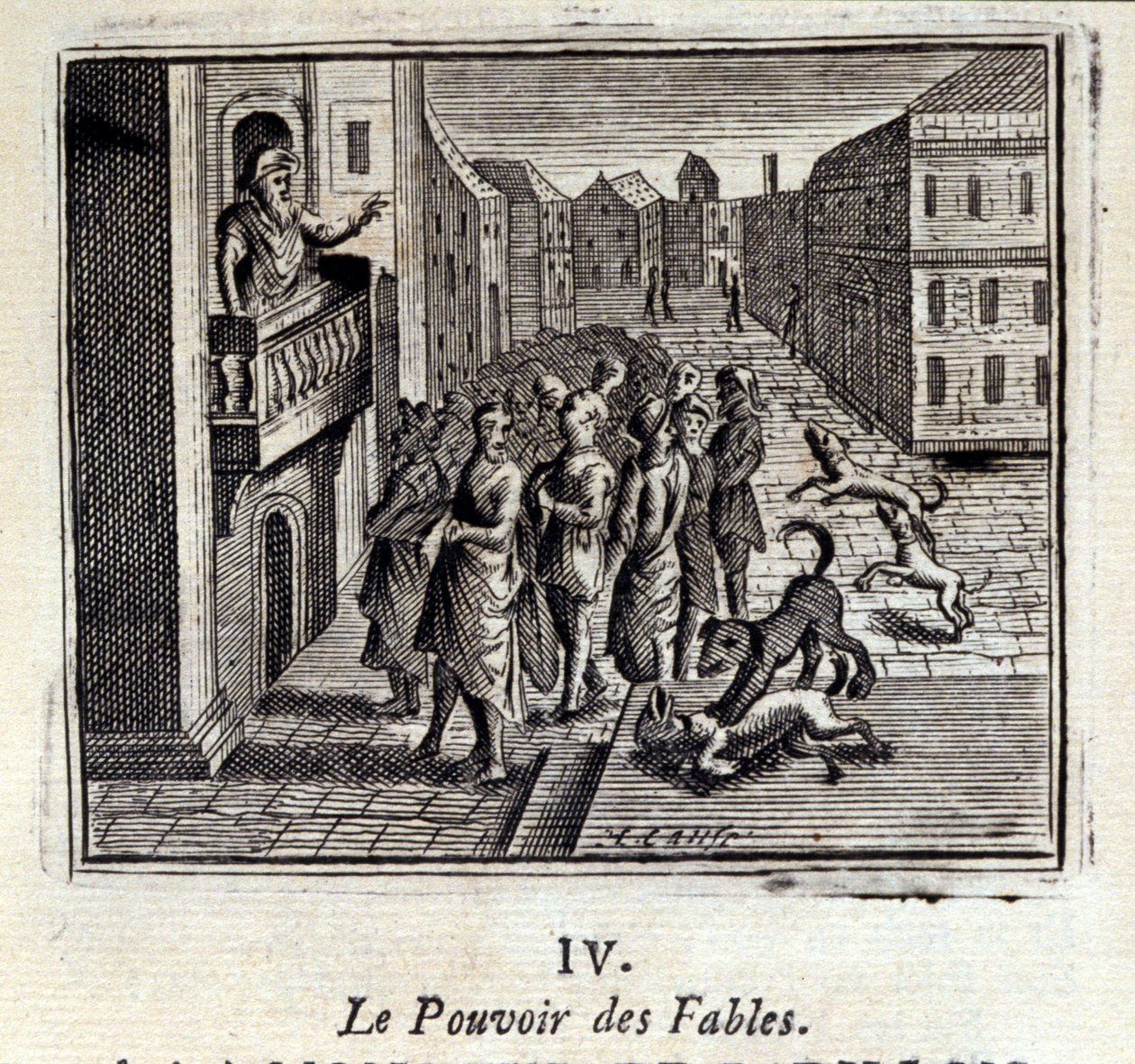 A mesék ereje. Jean de La Fontaine (1621-95) meséi. Illusztráció: Francois Chauveau (1613-1676). 1728-as kiadás. alkotó: Francois Chauveau