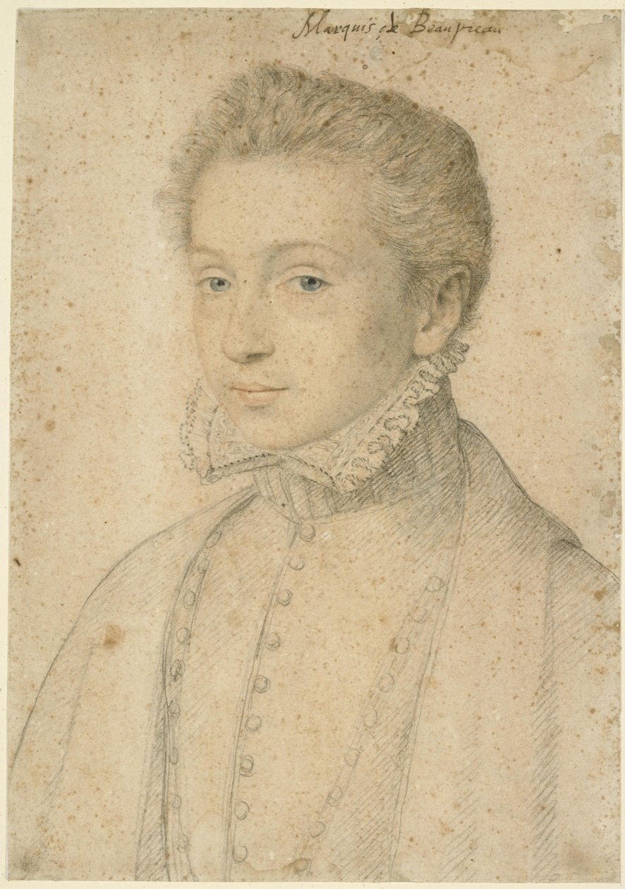 Henri de Bourbon, Beaupréau márkijának portréja alkotó: François Clouet