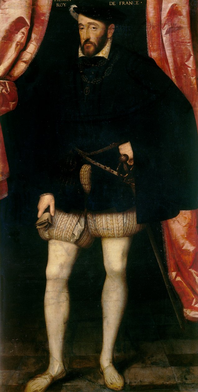 II. Henrik francia portréja alkotó: François Clouet