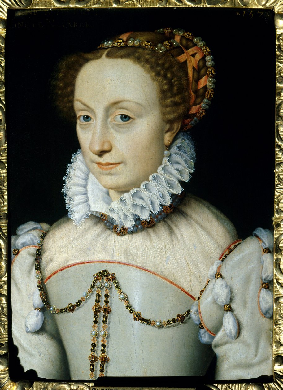 Joan of Albret (vagy Joan III of Albret), navarrai királynő (1528-1572) portréja. Francois Clouet (1515-1572) festménye alkotó: François Clouet