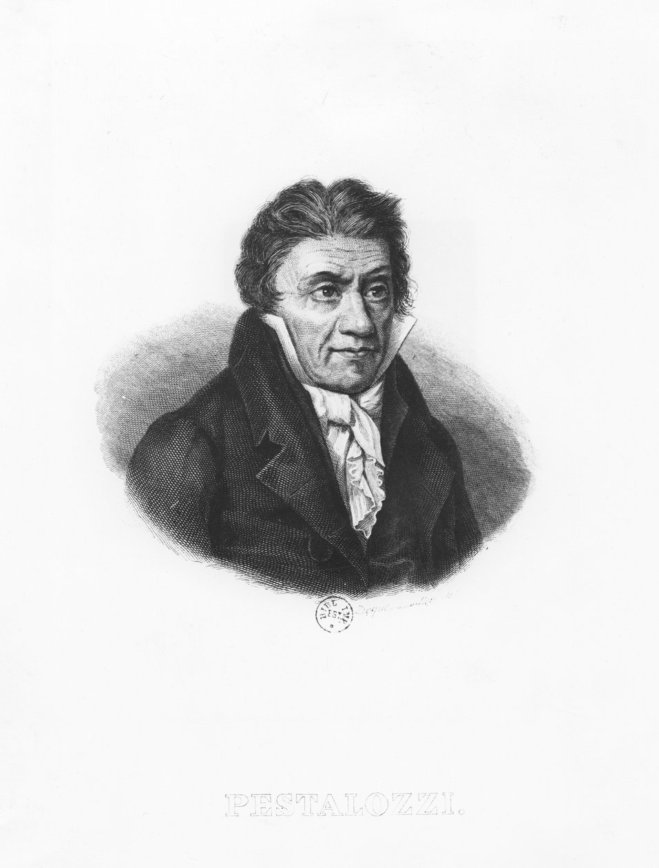 Johann Heinrich Pestalozzi portréja alkotó: Francois Dequevauviller