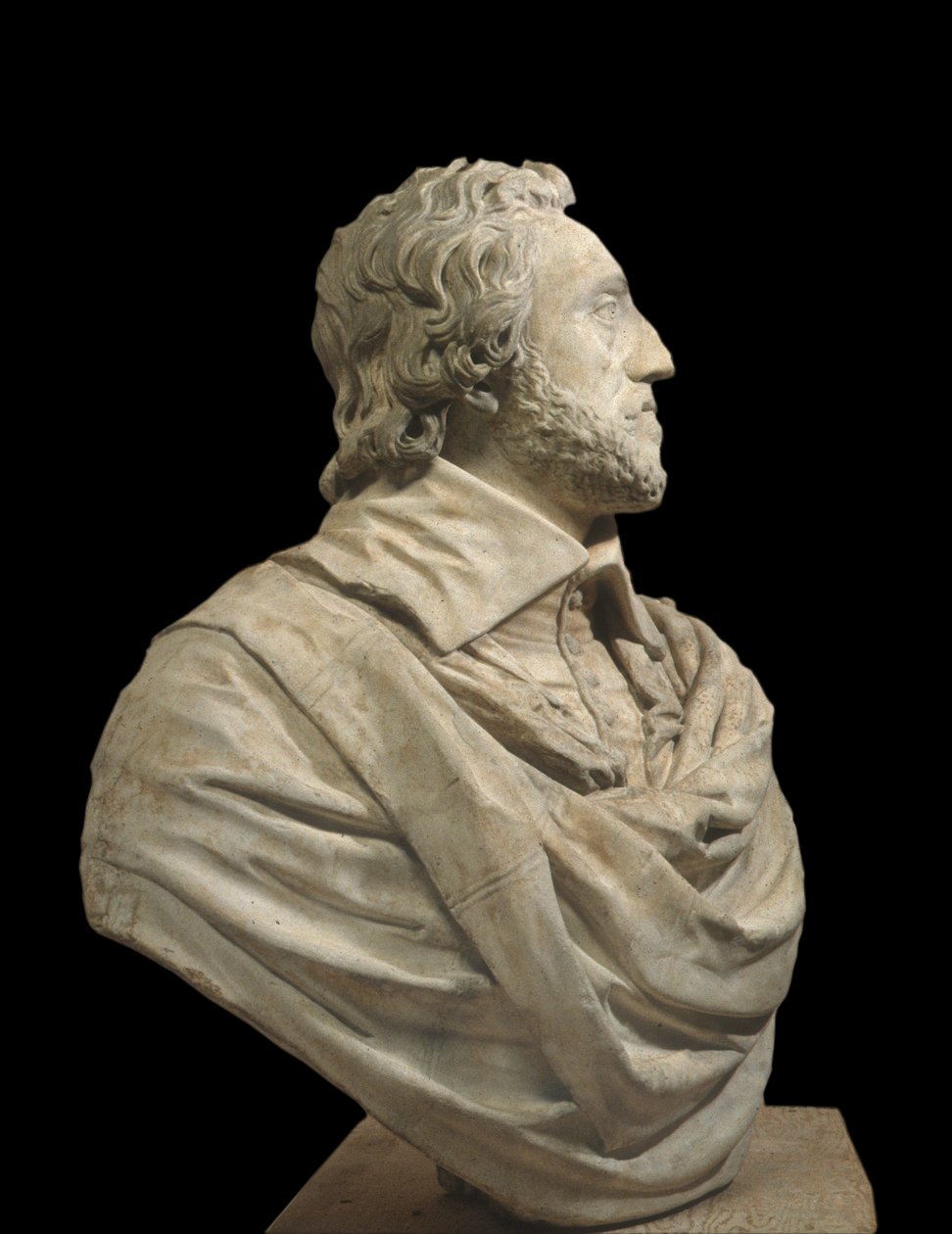 Thomas Howard, Arundel gróf mellszobrai portréja (carrarai márvány) alkotó: Francois Dieussart