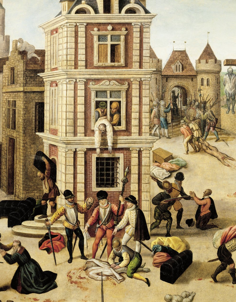 Svájc, Lausanne, Szent Bertalan éjszakája, közelről alkotó: Francois Dubois