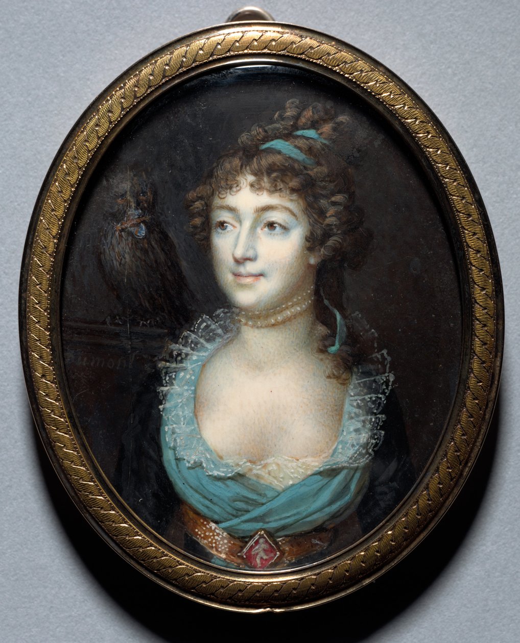 Mademoiselle Marie-Anne Adelaide Le Normand portréja, c. 1793. alkotó: Francois Dumont