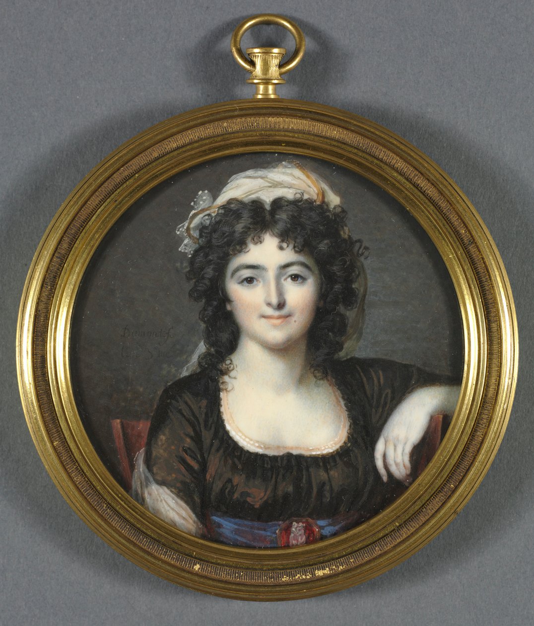 Barna ruhás nő portréja, 1795. alkotó: Francois Dumont