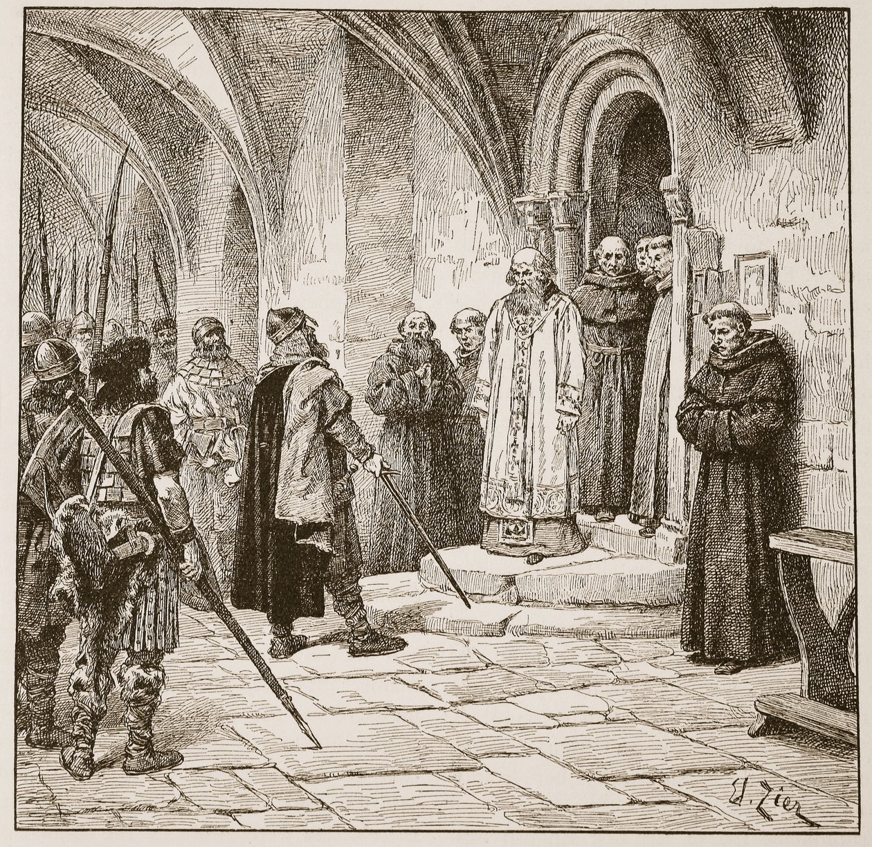 Swein váltságdíjat követel, illusztráció a 
