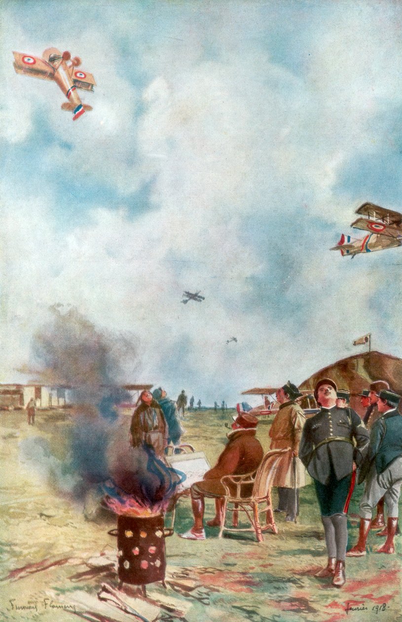 Inverzió egy kicsit a földhöz közel, 1918, 1926 alkotó: Francois Flameng
