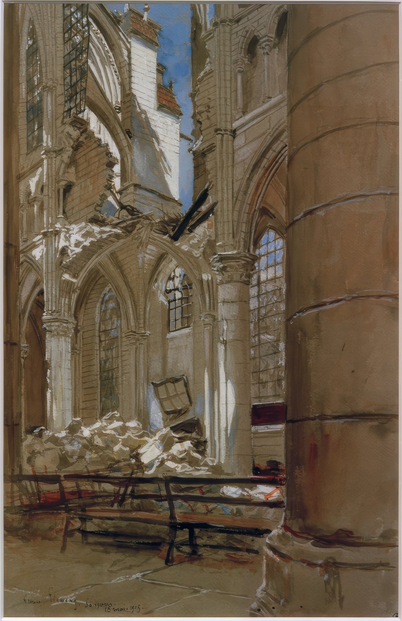 Soissons, 1915. május 18 alkotó: Francois Flameng