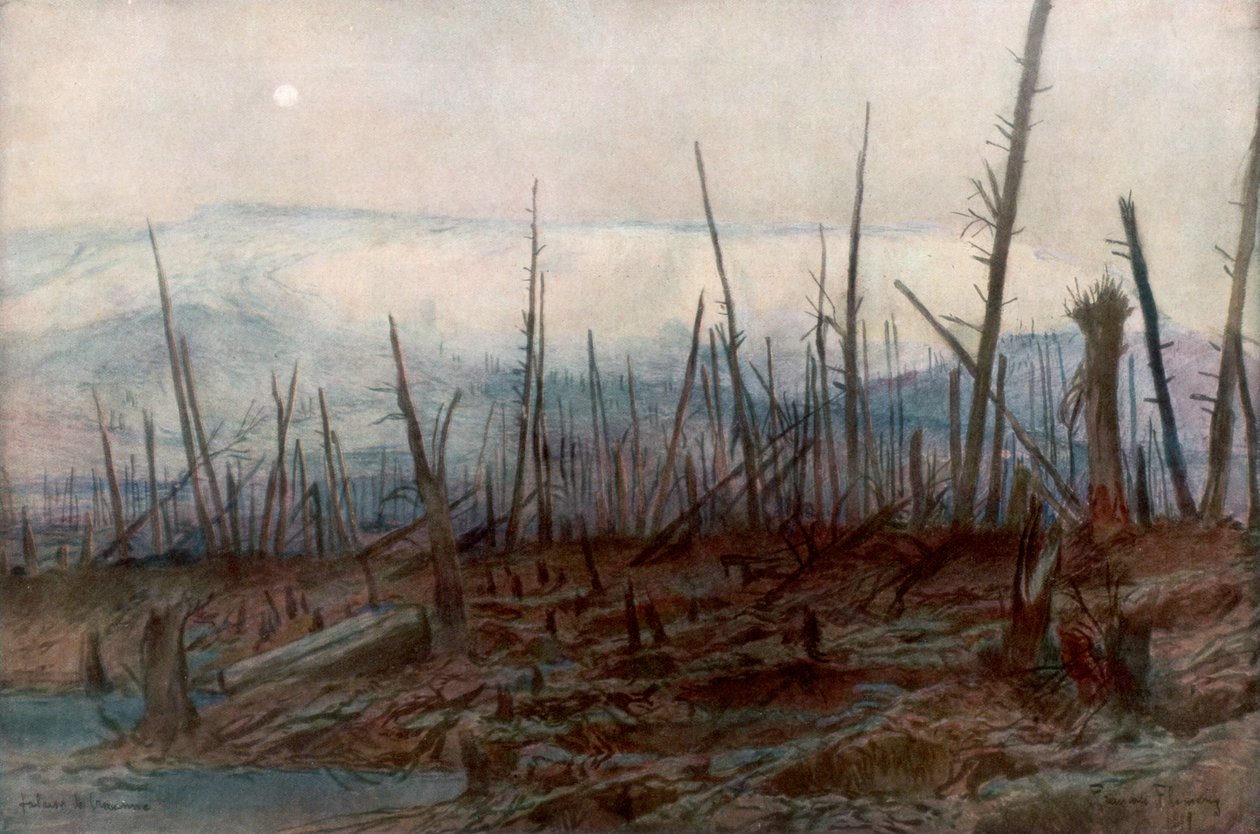 A Craonne-i szikla, 1917, 1926. alkotó: Francois Flameng
