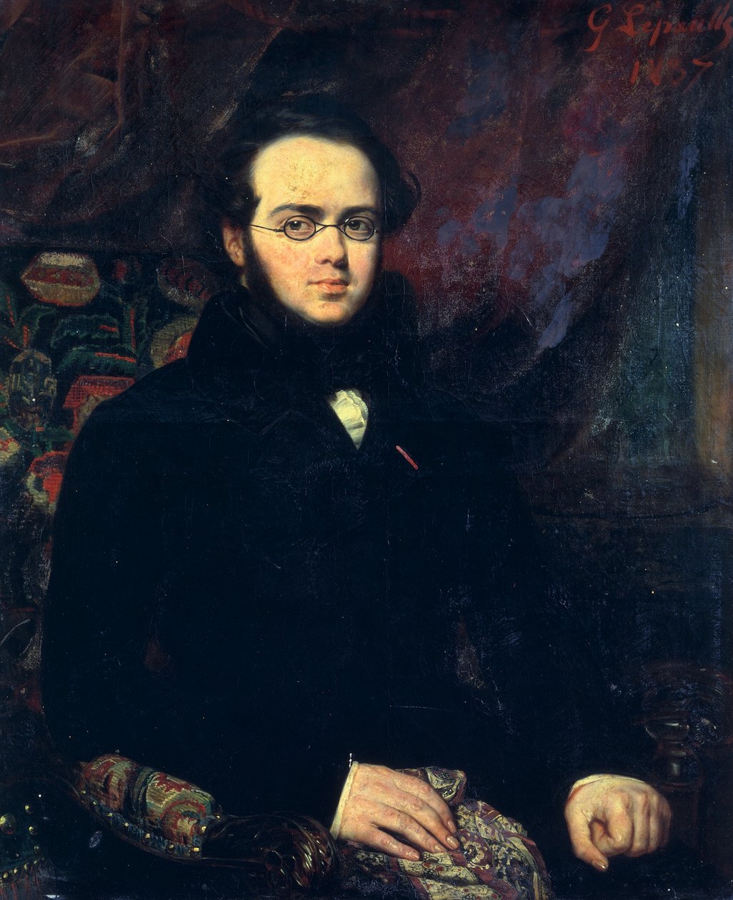 Jacques Fromental Elie Levy portréja, akit Halevyként ismernek (Párizs alkotó: Francois Gabriel Guillaume Lepaulle