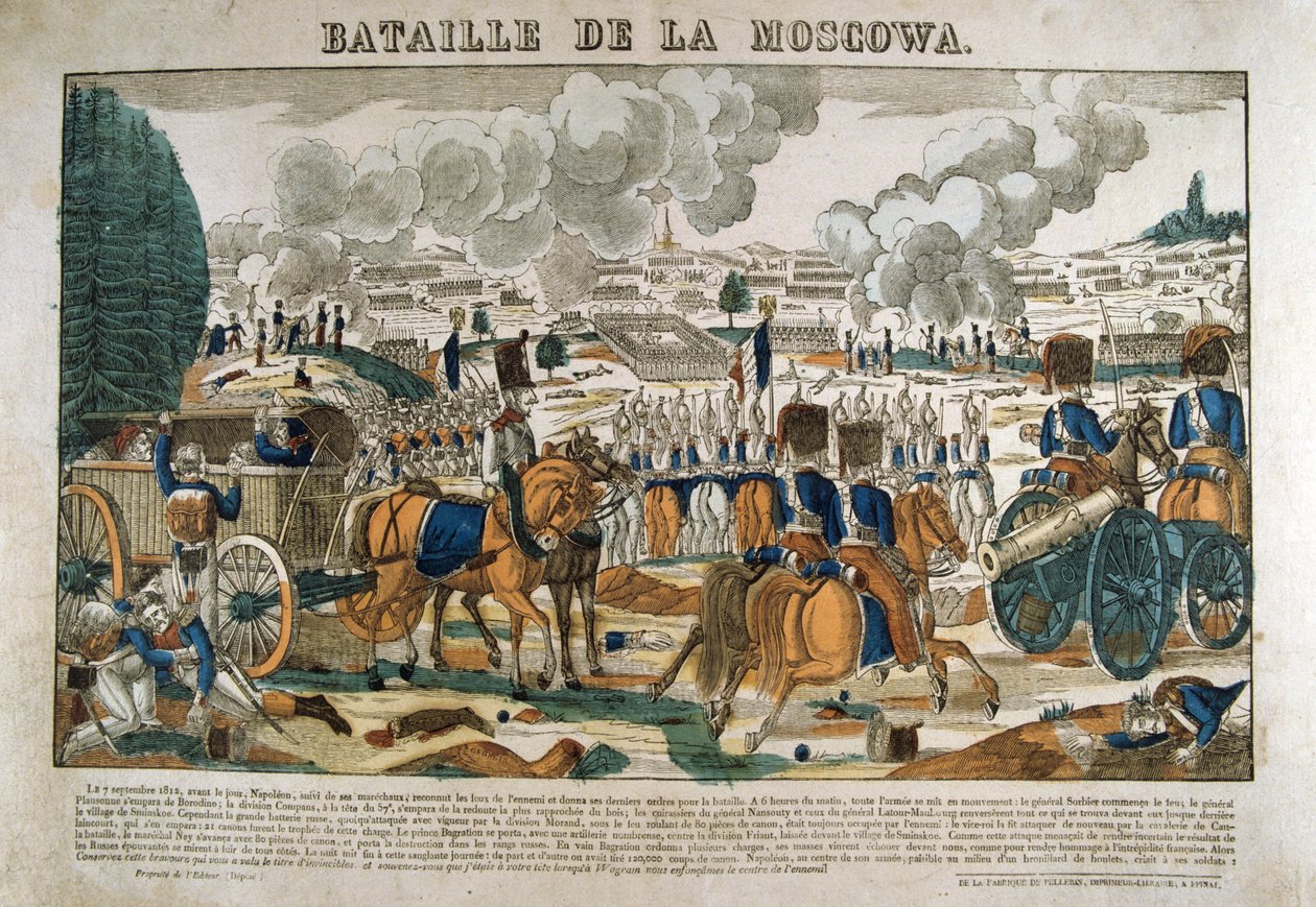 Borodino-i csata, Oroszország, 1812. szeptember 7., 1835 alkotó: Francois Georgin