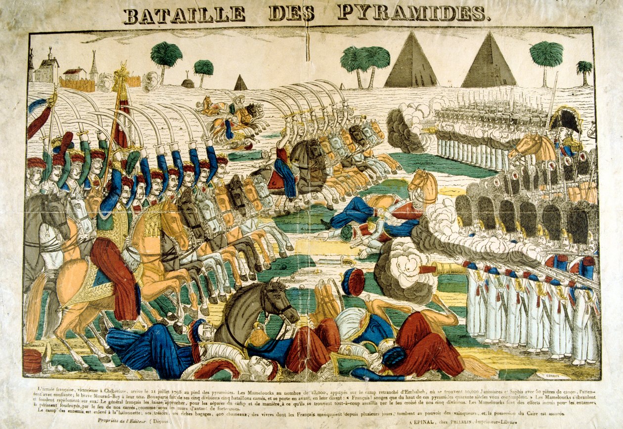 Piramiscsata, 1798. június 21., 1835 alkotó: Francois Georgin
