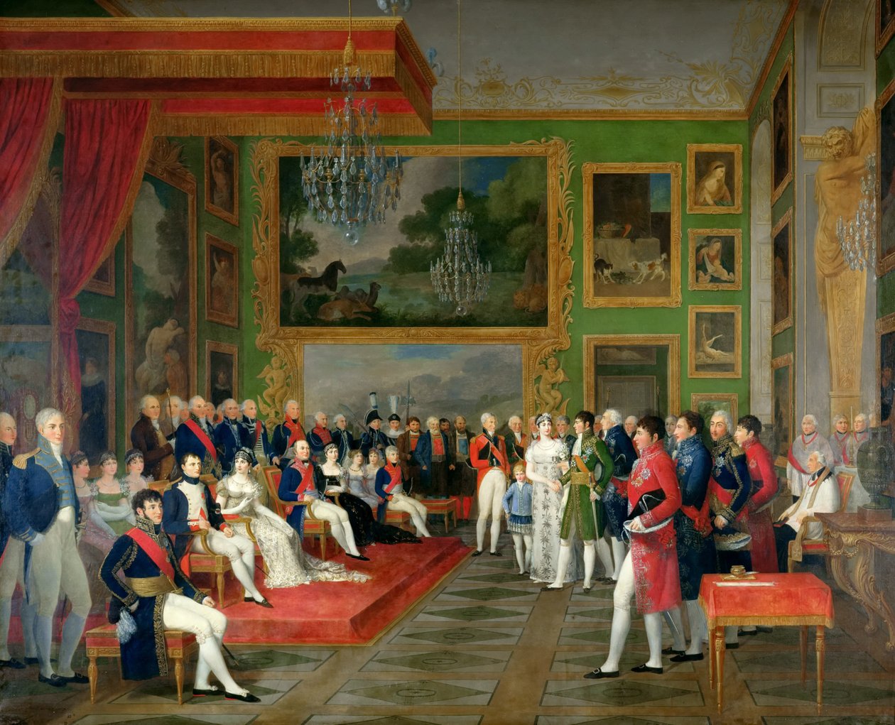 Eugène de Beauharnais herceg és Augusta bajor hercegnő esküvője, 1806. január 13. alkotó: Francois Guillaume Menageot