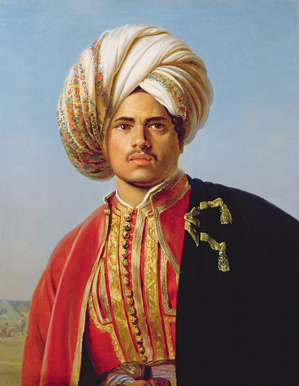 Oszmán turbános harcos alkotó: Francois Henri Alexandre La Fond
