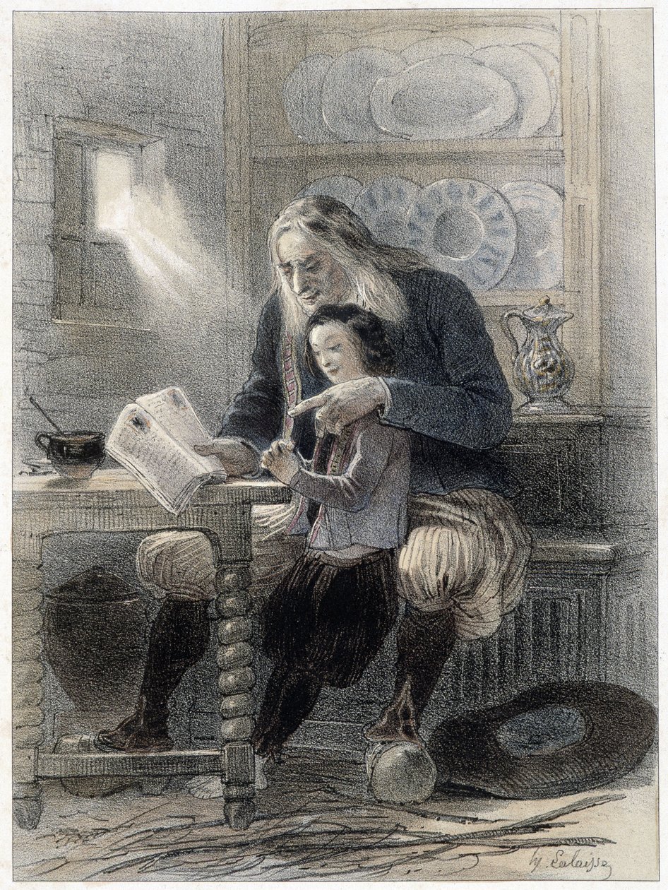 A briec-i férfi (Finistère) - Lalaisse és Benoit „” Armorican Gallery”-ben. alkotó: Francois Hippolyte Lalaisse