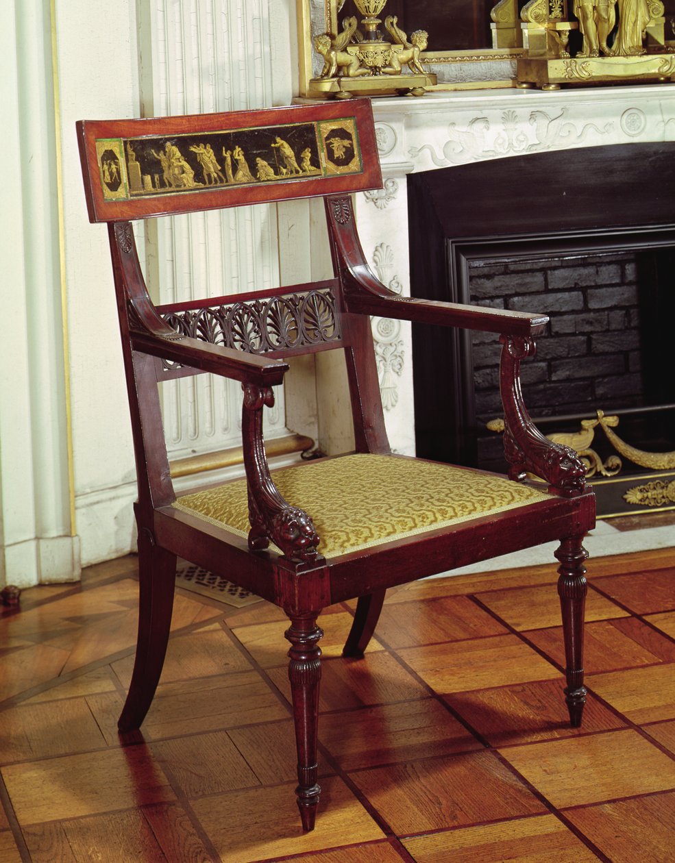 Fotel, 1796-99 (fa) alkotó: Francois Honore Georges Jacob Desmalter