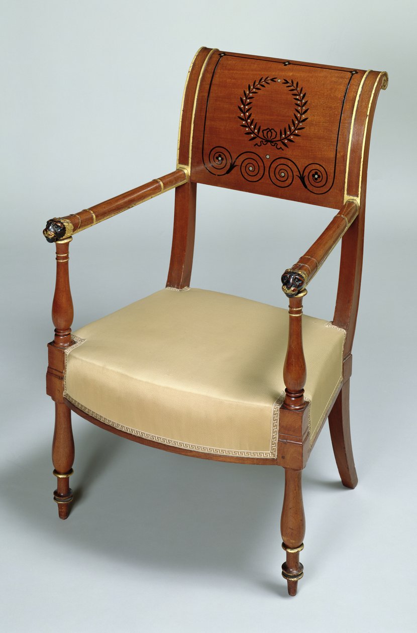 Fontainebleau fotel, 1796-1803 (mahagóni) alkotó: Francois Honore Georges Jacob Desmalter
