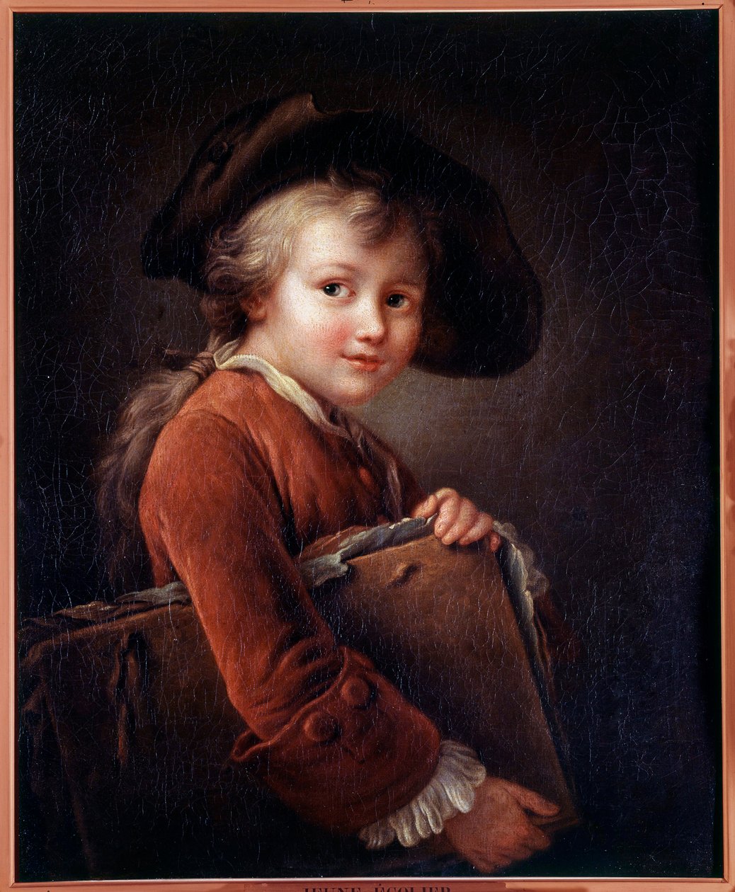 Egy fiatal tanuló Festmény Francois Hubert Drouais (1727-1775) után XVIII. alkotó: Francois Hubert Drouais