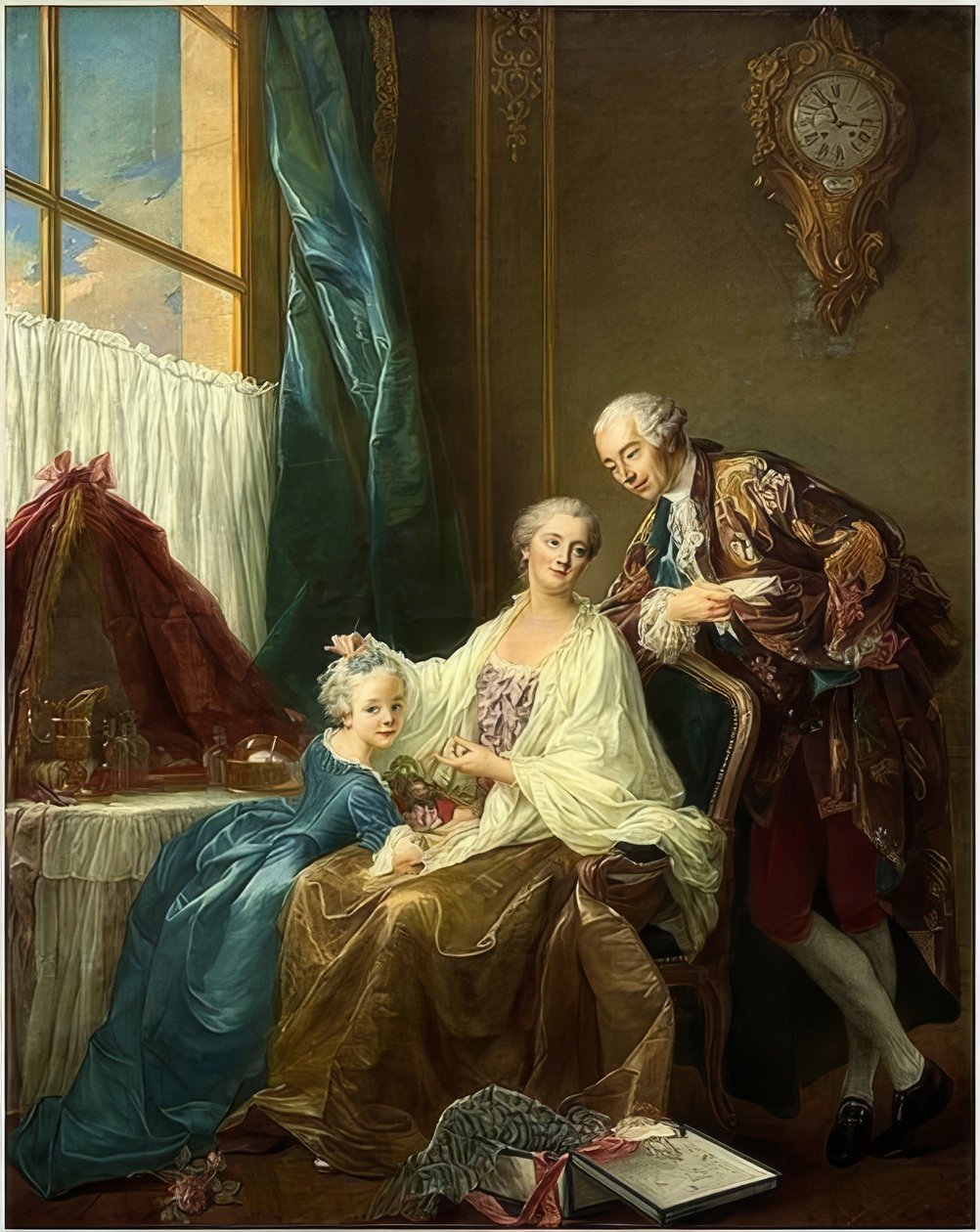 Családi portré. 1756 alkotó: Francois Hubert Drouais