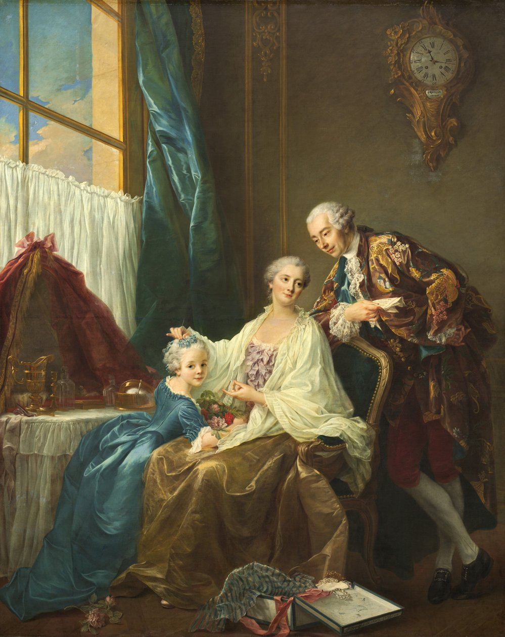 Családi portré, 1756. alkotó: Francois Hubert Drouais
