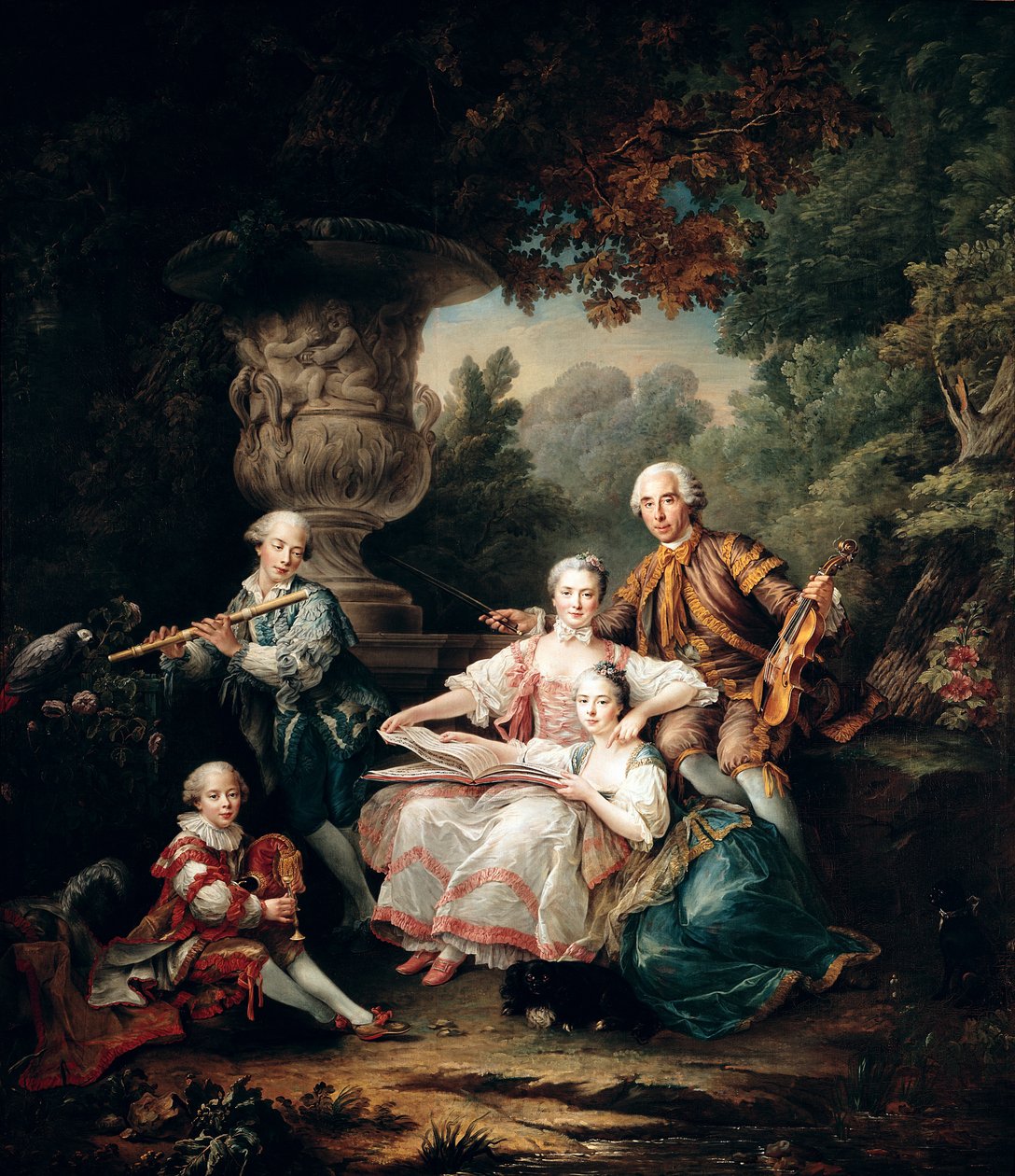 Louis du Bouchet (1645-1716) de Sourches márki és családja, 1750 alkotó: Francois Hubert Drouais