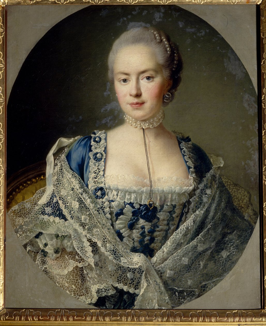 Daria Petrovna Saltykova (Saltykoff) hercegnő portréja (szül. Cserniseva alkotó: Francois Hubert Drouais