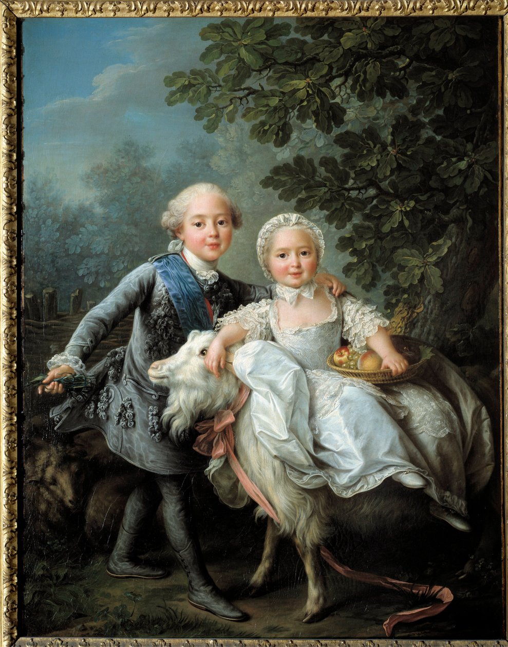 A francia Charles Philippe, Artois grófja (a leendő X. Károly (1757-1836) és nővére, Madame Clothilde, Szardínia leendő királynője (1759-1802) 1763-1764-ben ábrázolt portréja, Francois Hubert Drouais (1727-1775) festménye alkotó: Francois Hubert Drouais